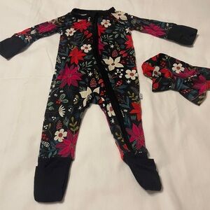 Little Sleppies Newborn poinsettia, zippy with bow